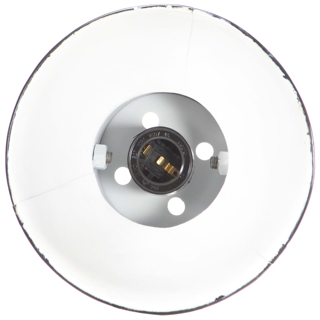 vidaXL Schreibtischlampe Industriestil Schwarz Rund 58x18x90 cm E27 - Image 5