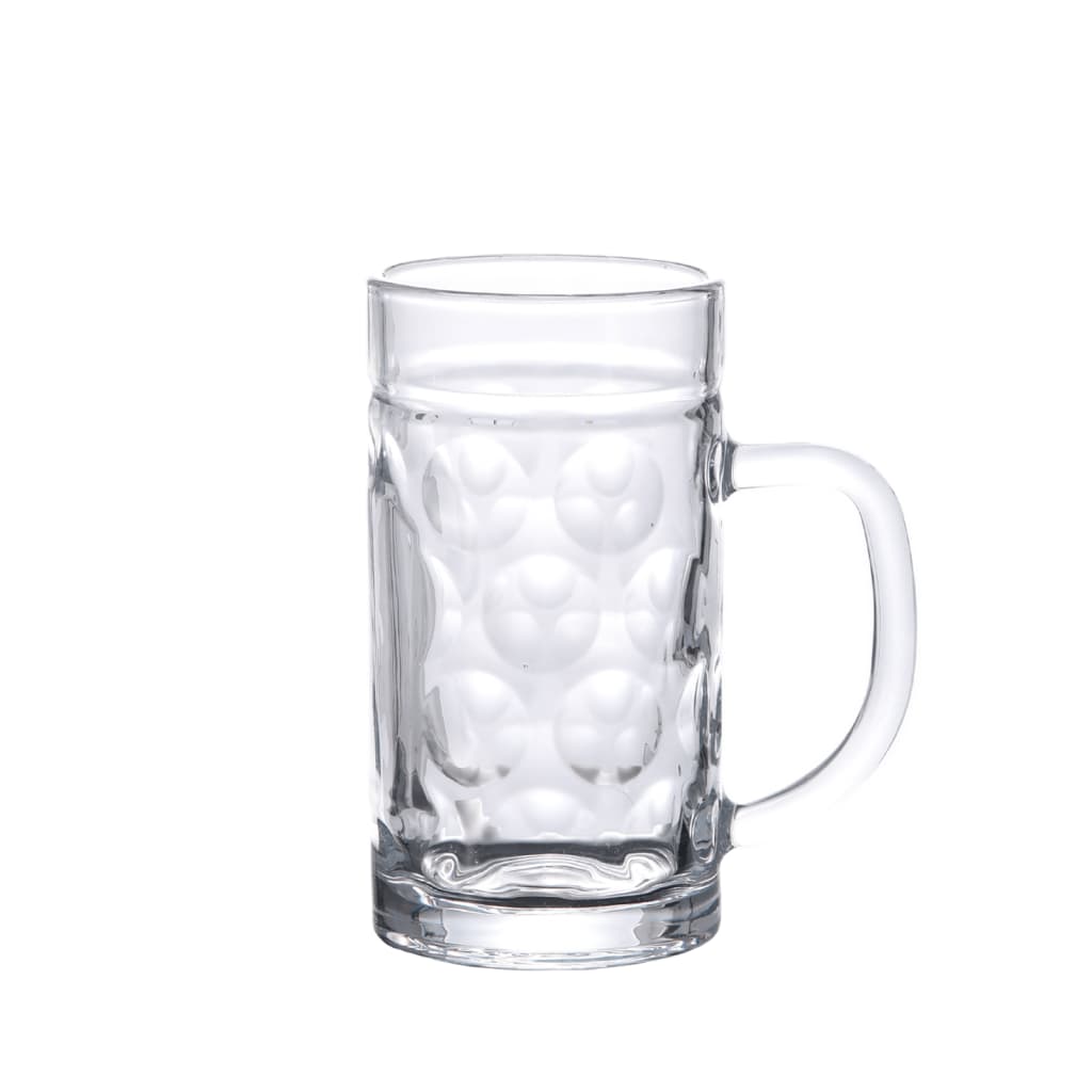 vidaXL Bierkrüge mit Henkel Glas 6 Stk. 500 ml - Image 3