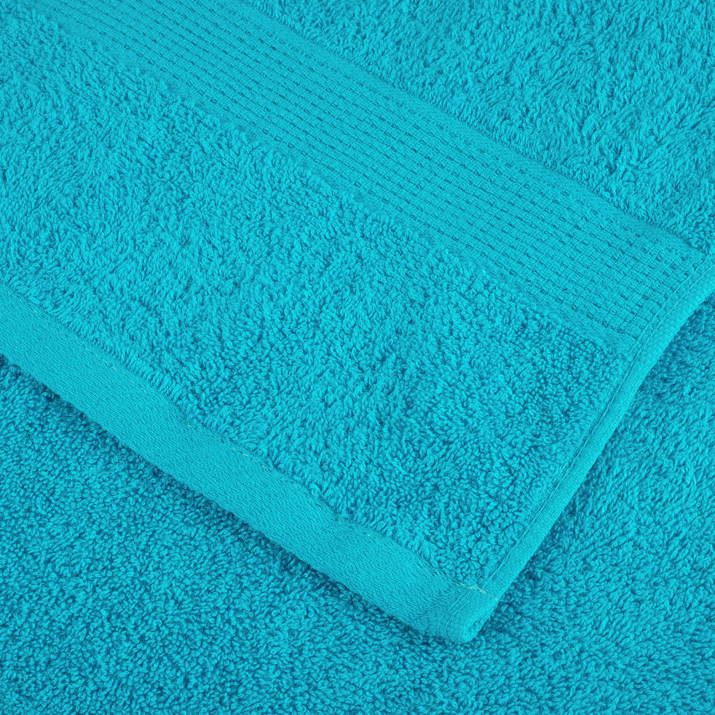 vidaXL Premium-Duschtücher SOLUND 4 Stk. Türkis 70x140 cm 600 g/m² - Image 6
