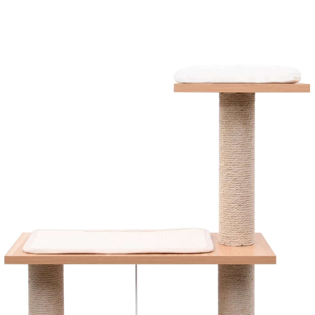 vidaXL Katzen-Kratzbaum mit Sisal-Kratzmatte 123 cm - Image 4