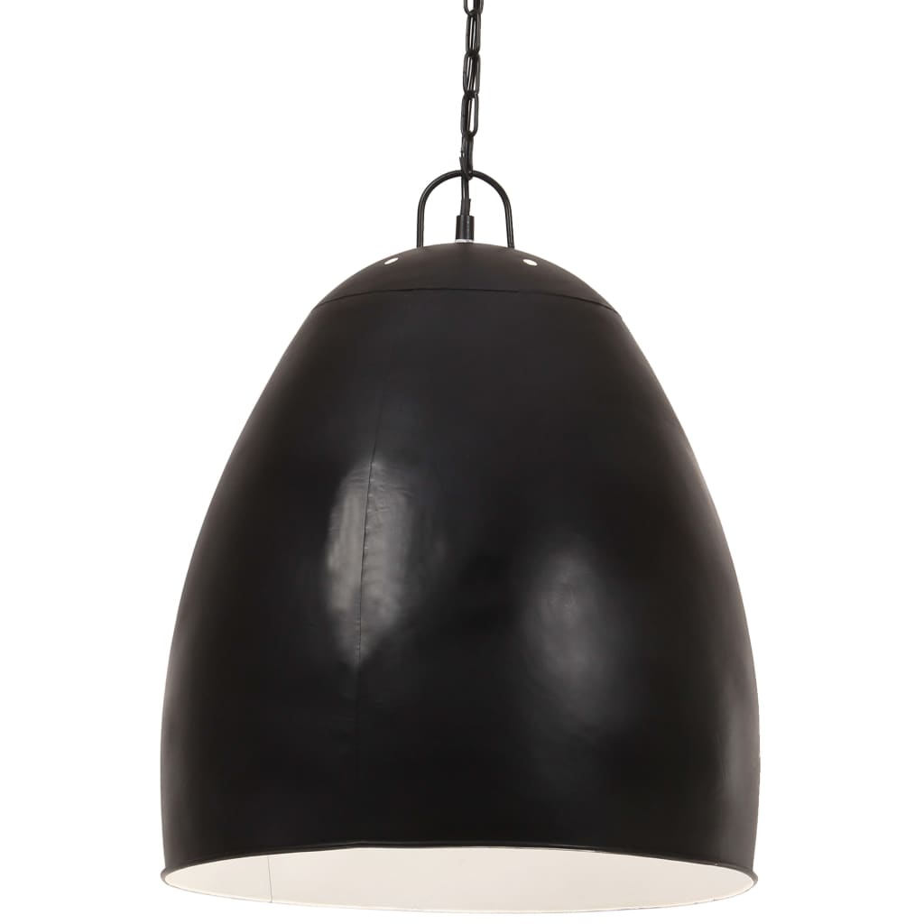 vidaXL Hängelampe Industriestil 25 W Schwarz Rund 42 cm E27