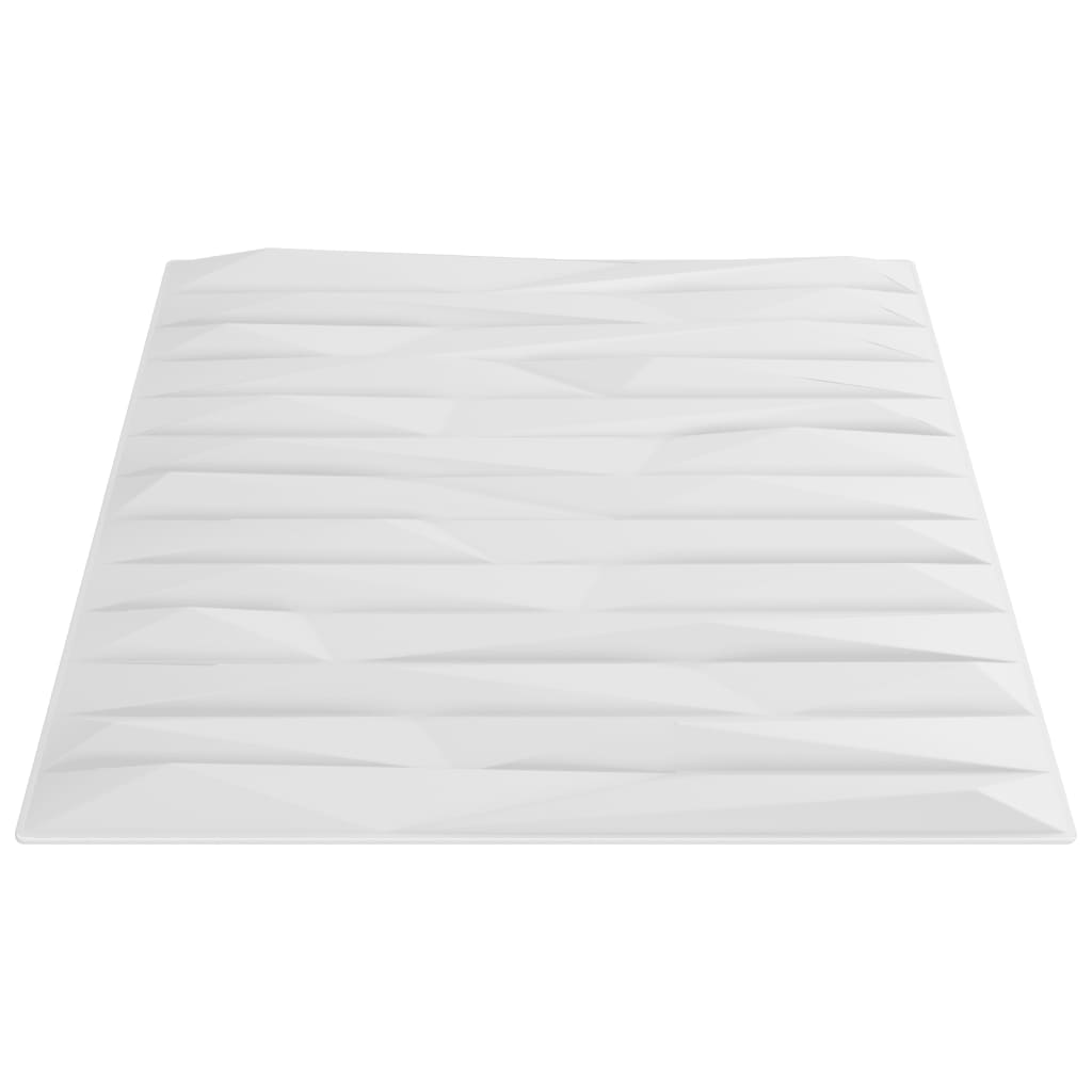 vidaXL Wandpaneele 24 Stk. Weiß 50x50 cm XPS 6 m² Stein - Image 6