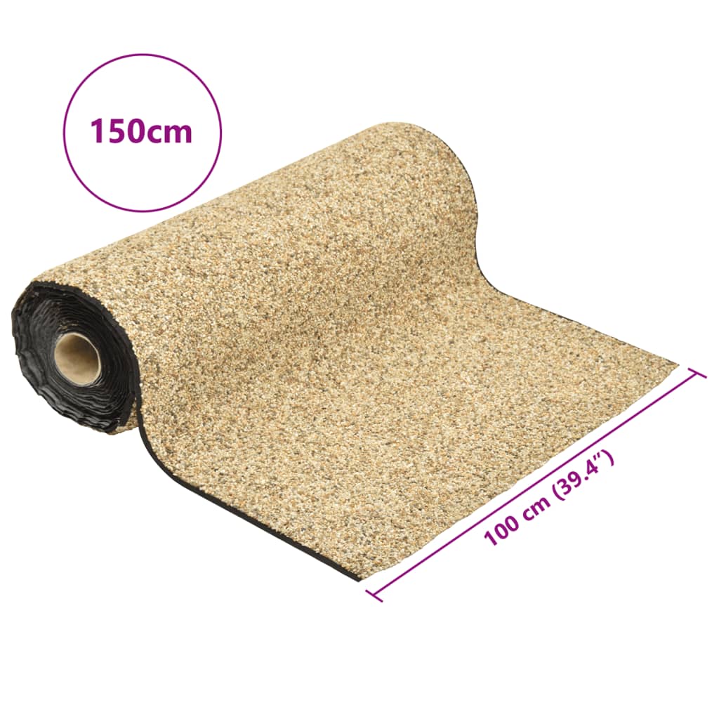 vidaXL Steinfolie Natur-Sand 150x100 cm - Image 6