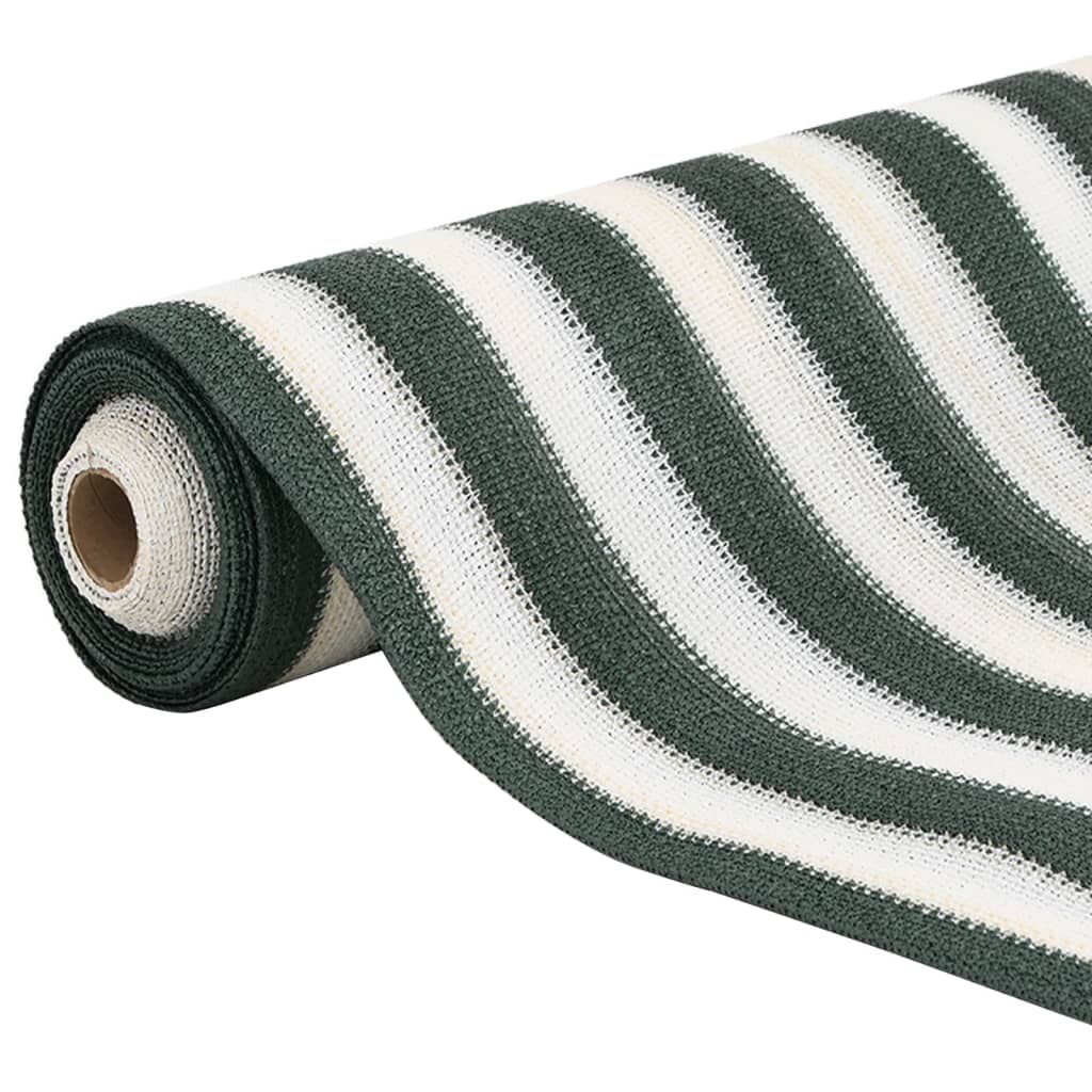 vidaXL Zaunblende Grün und Weiß 1,8x25 m HDPE 195 g/m² - Image 3