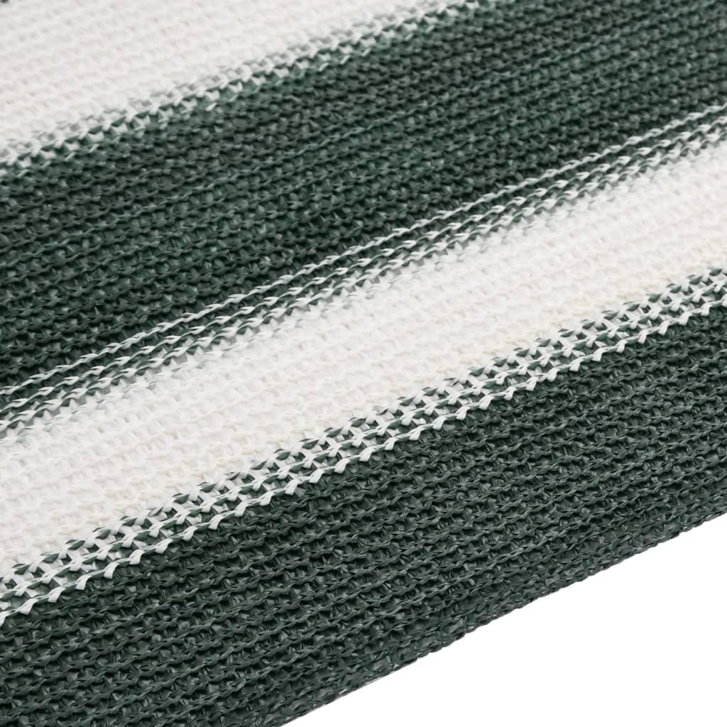 vidaXL Zaunblende Grün und Weiß 1,8x25 m HDPE 195 g/m² - Image 4