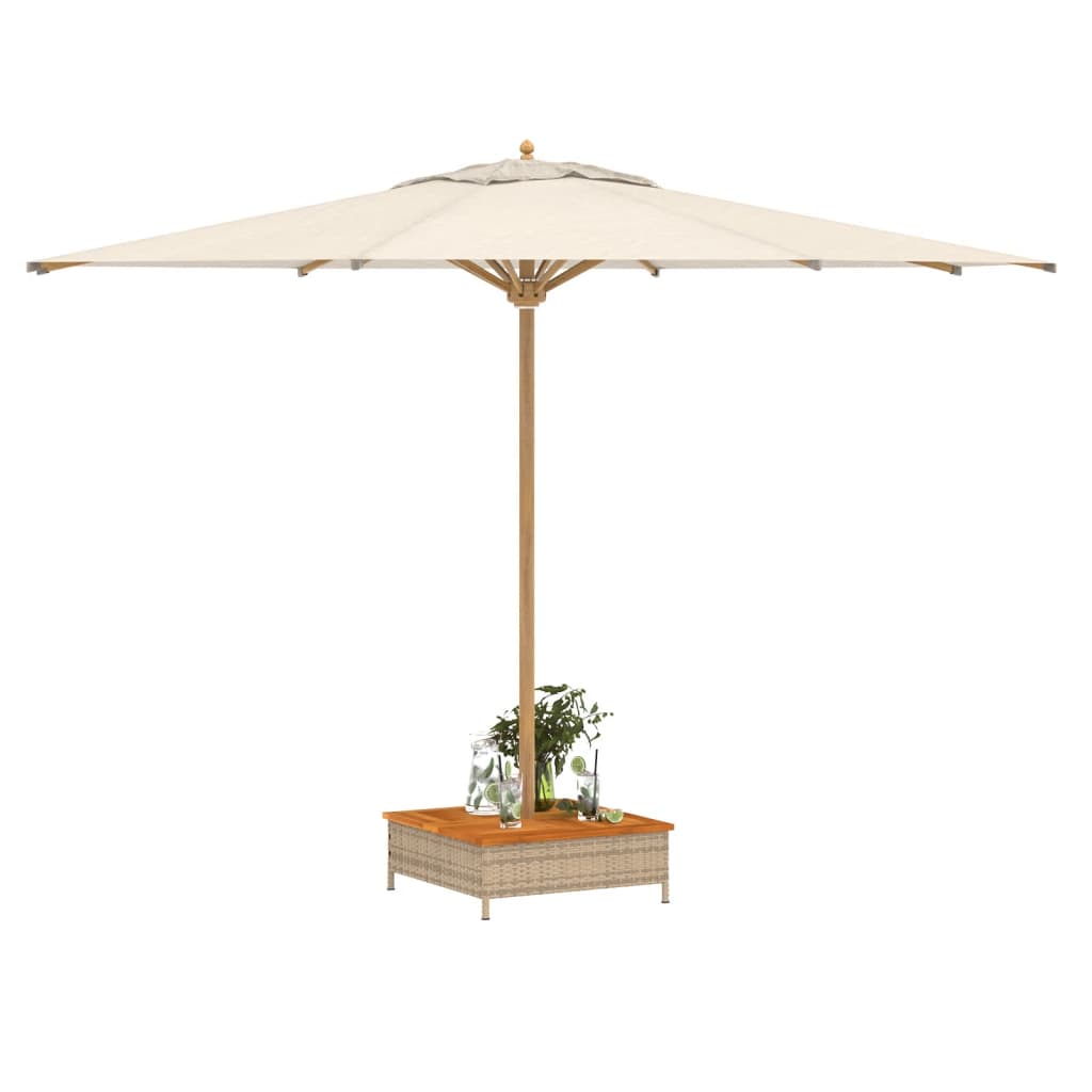 vidaXL Verkleidung für Sonnenschirmständer Beige 70x70x25 cm Akazie - Image 4