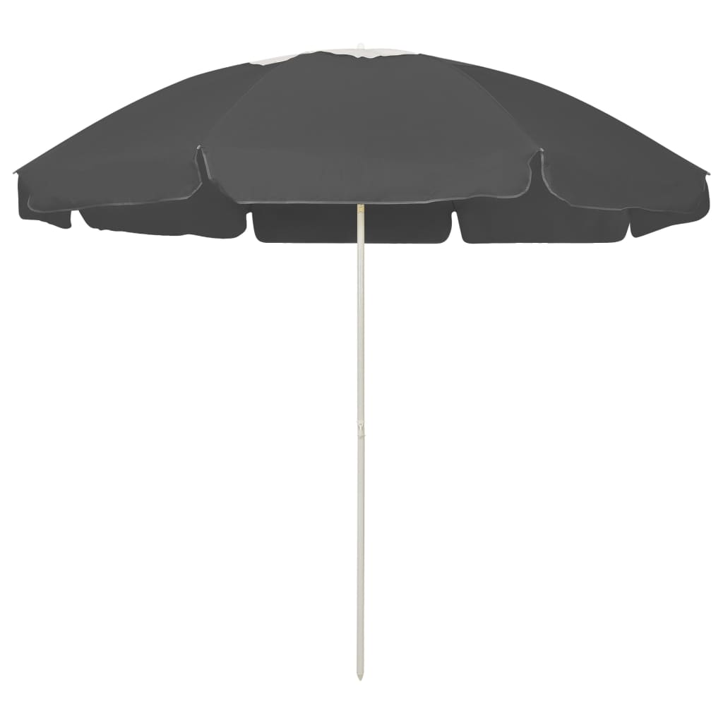 vidaXL Strandschirm Anthrazit 240 cm