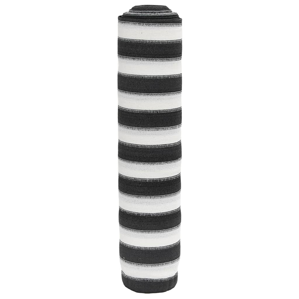 vidaXL Zaunblende Anthrazit und Weiß 1,5x10 m HDPE 150 g/m²