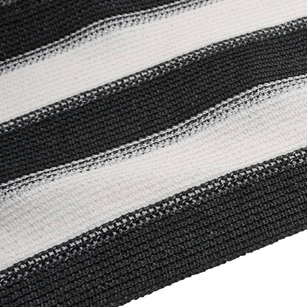 vidaXL Zaunblende Anthrazit und Weiß 1x10 m HDPE 75 g/m² - Image 5