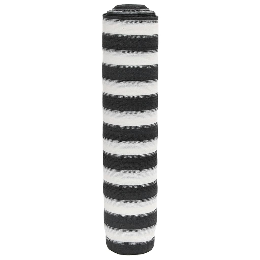 vidaXL Zaunblende Anthrazit und Weiß 1,8x10 m HDPE 195 g/m²