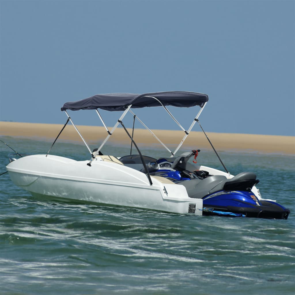 vidaXL 3-Bow Bimini-Top mit Seitenteilen 183x(170-182)x137 cm