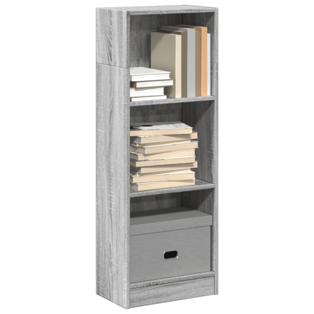 vidaXL Bücherregal Grau Sonoma 40x24x109 cm Holzwerkstoff