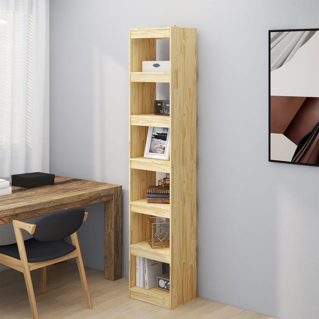 vidaXL Bücherregal/Raumteiler 40x30x199 cm Massivholz Kiefer