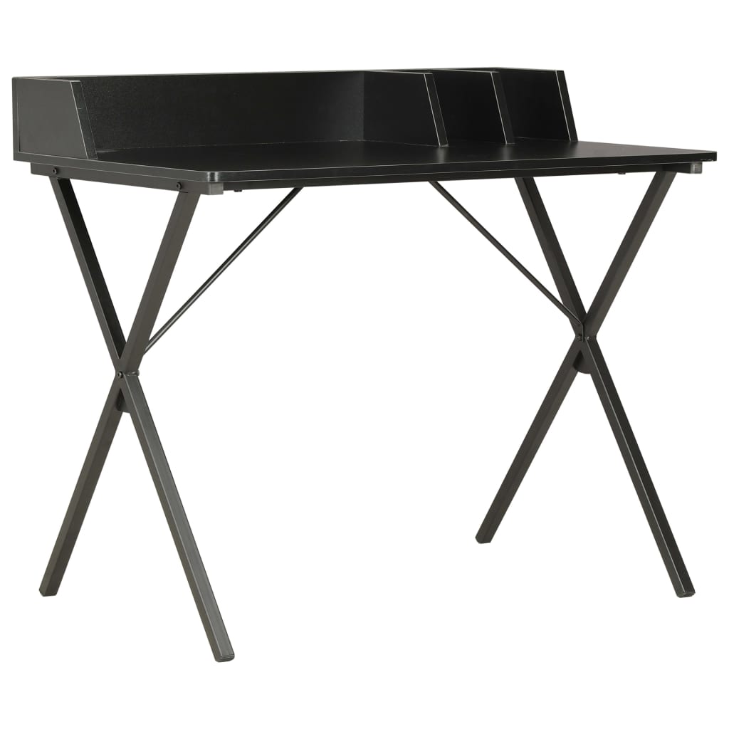 vidaXL Schreibtisch Schwarz 80x50x84 cm