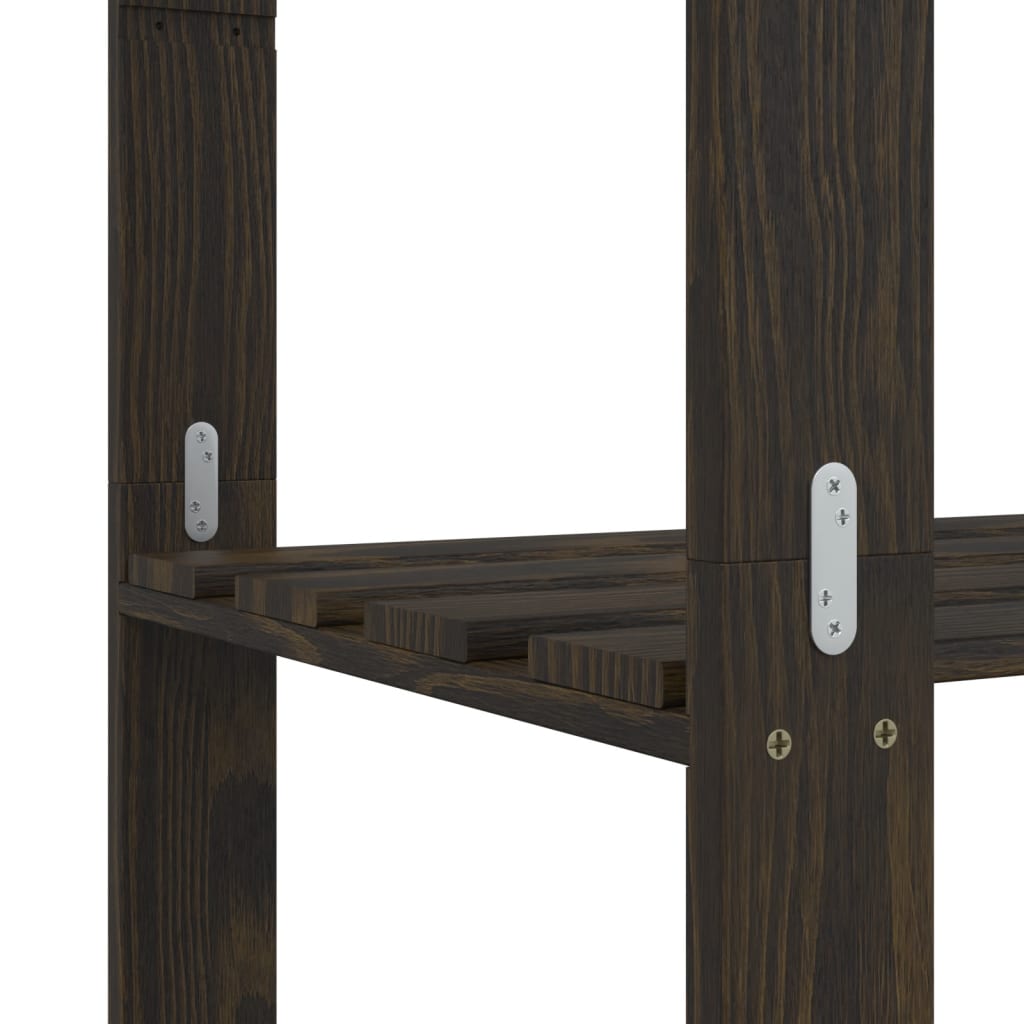 vidaXL Lagerregal mit 5 Böden Schwarz 80x38x170 cm Massivholz Kiefer - Image 6