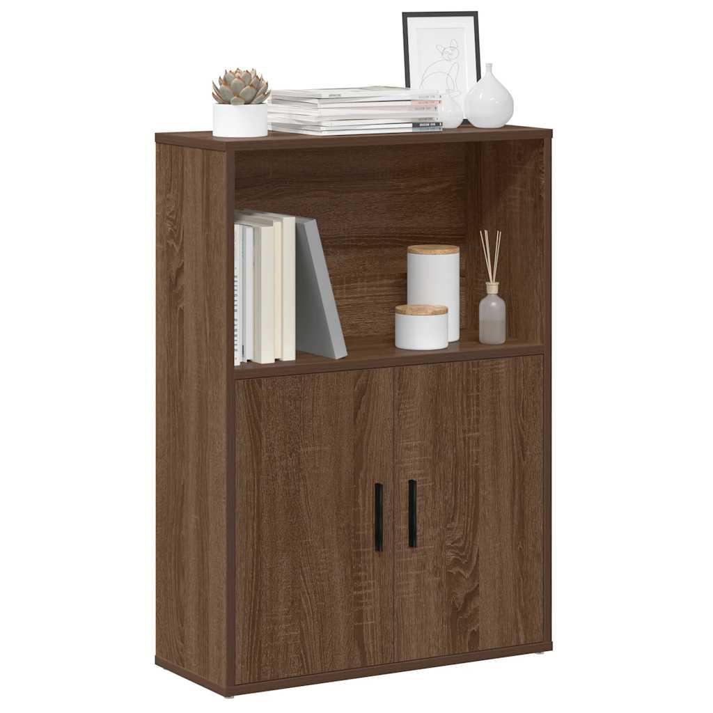 vidaXL Bücherregal Braun Eichen-Optik 60x24x85 cm Holzwerkstoff