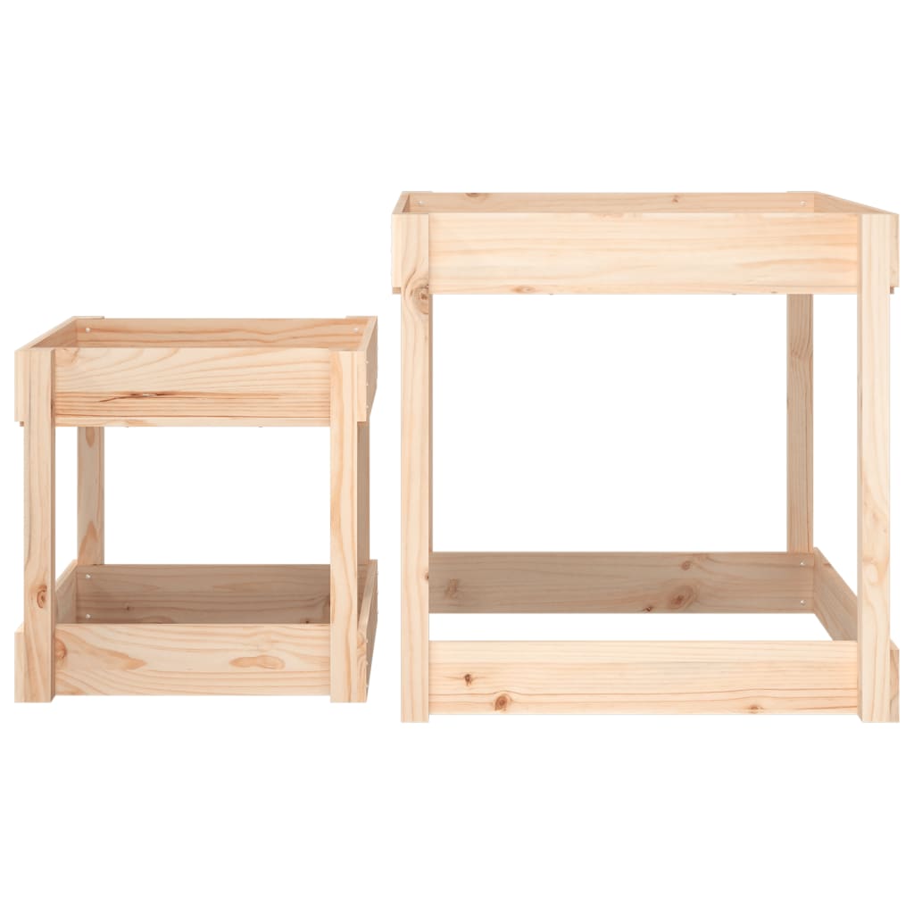 vidaXL Sand-Spieltische 2 Stk. Massivholz Kiefer - Image 4