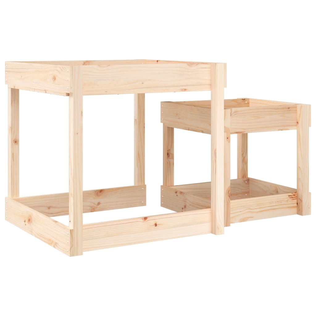 vidaXL Sand-Spieltische 2 Stk. Massivholz Kiefer - Image 6