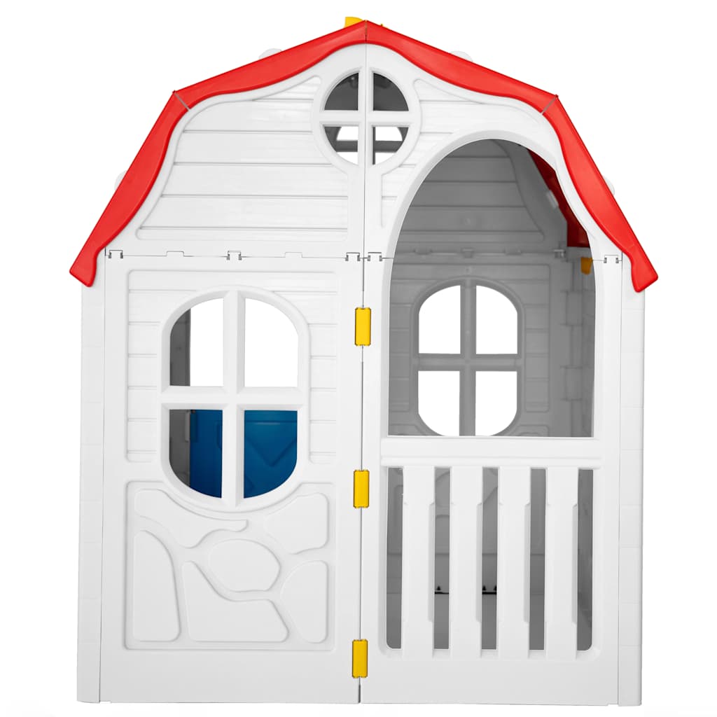 vidaXL Faltbares Kinderspielhaus mit funktionierender Tür und Fenstern - Image 5