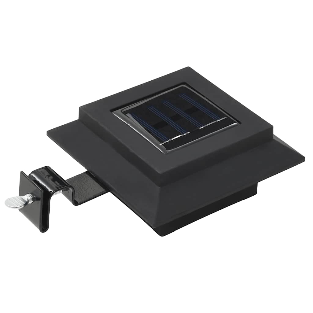 vidaXL Solar-Außenleuchten 12 Stk. LED Rechteckig 12 cm Schwarz - Image 3