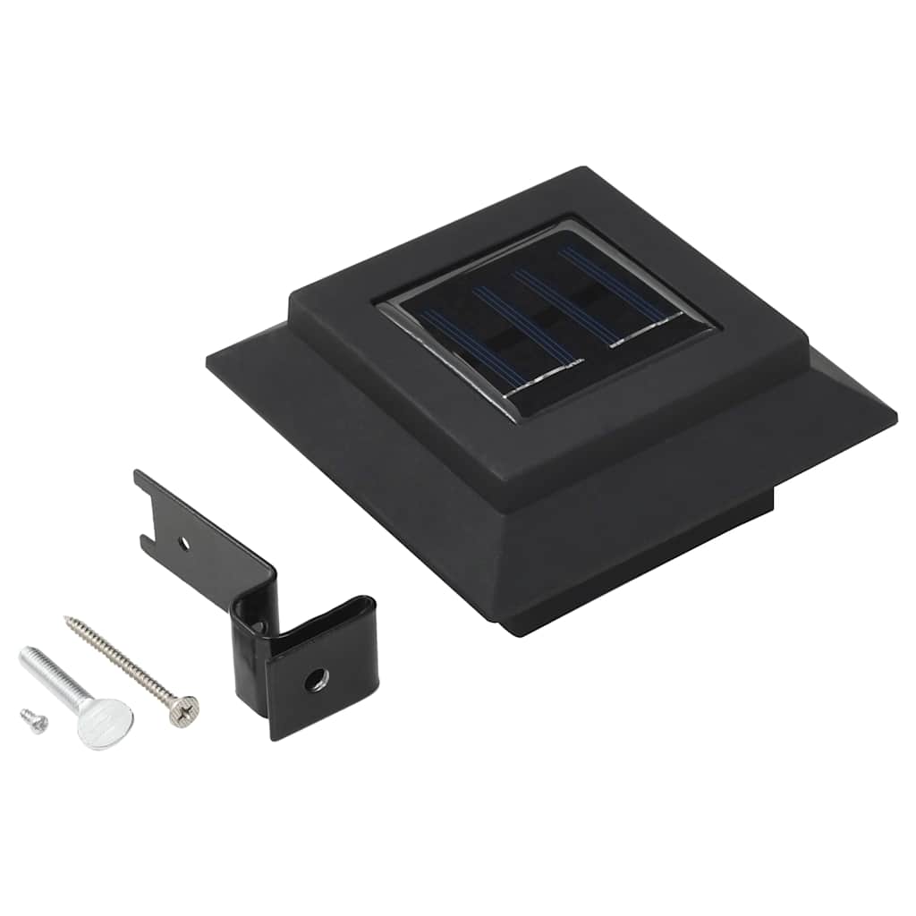 vidaXL Solar-Außenleuchten 12 Stk. LED Rechteckig 12 cm Schwarz - Image 6