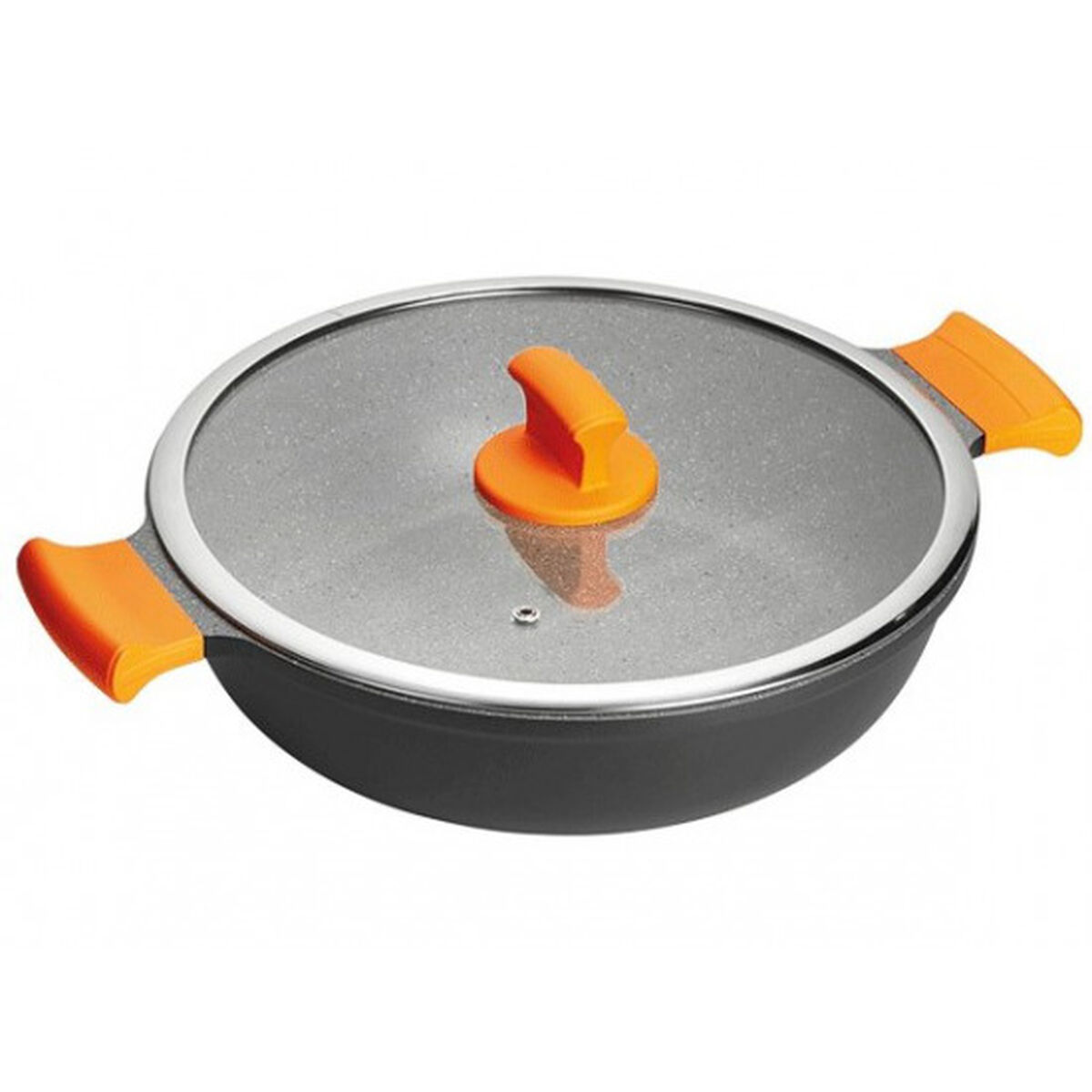 Casseruola con coperchio Inoxibar ABSOLUT Nero Ø 28 cm
