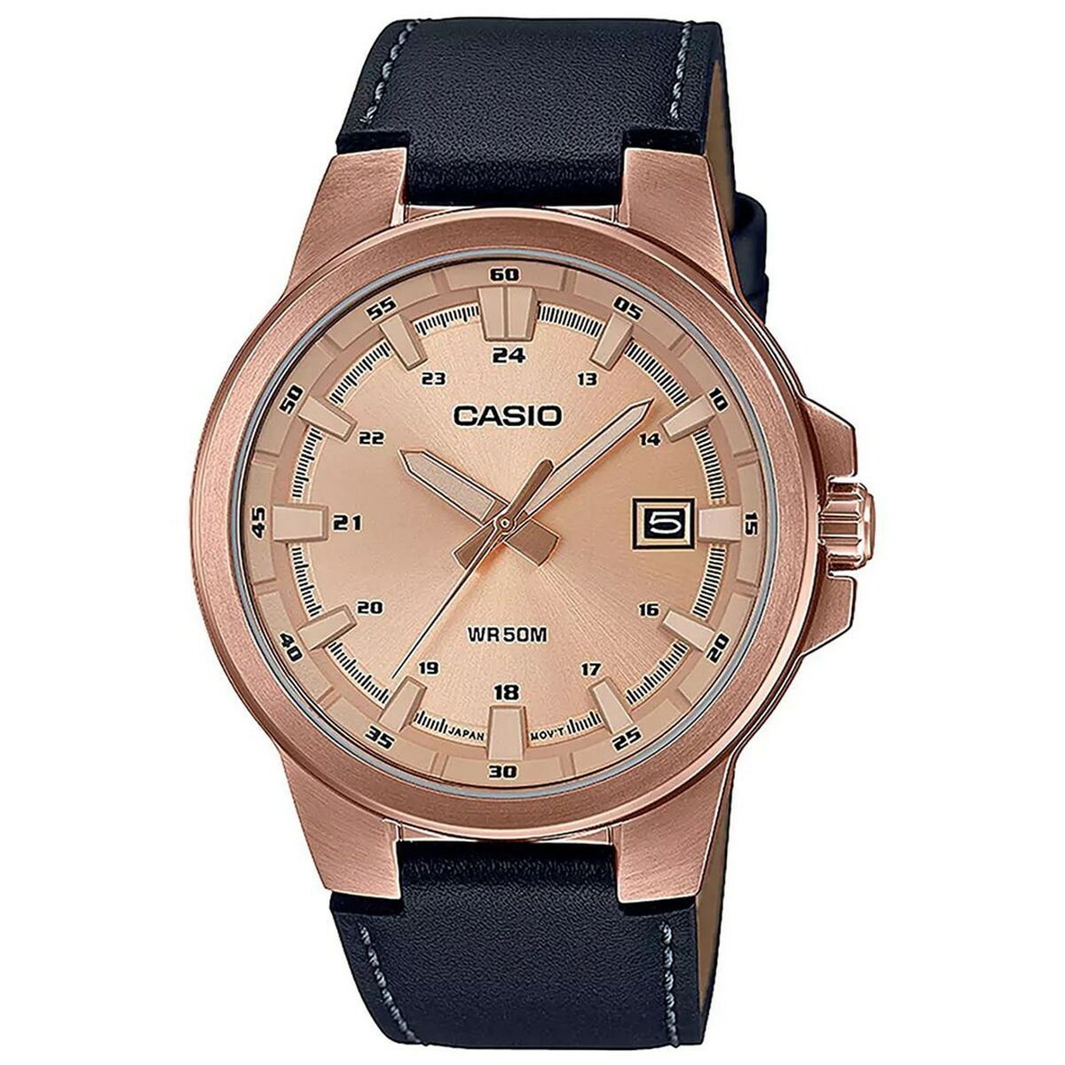 Orologio Uomo Casio 3D - LEATHER, ROSE GOLD ***SPECIAL PRICE*** Marrone (Ø 41,5 mm)