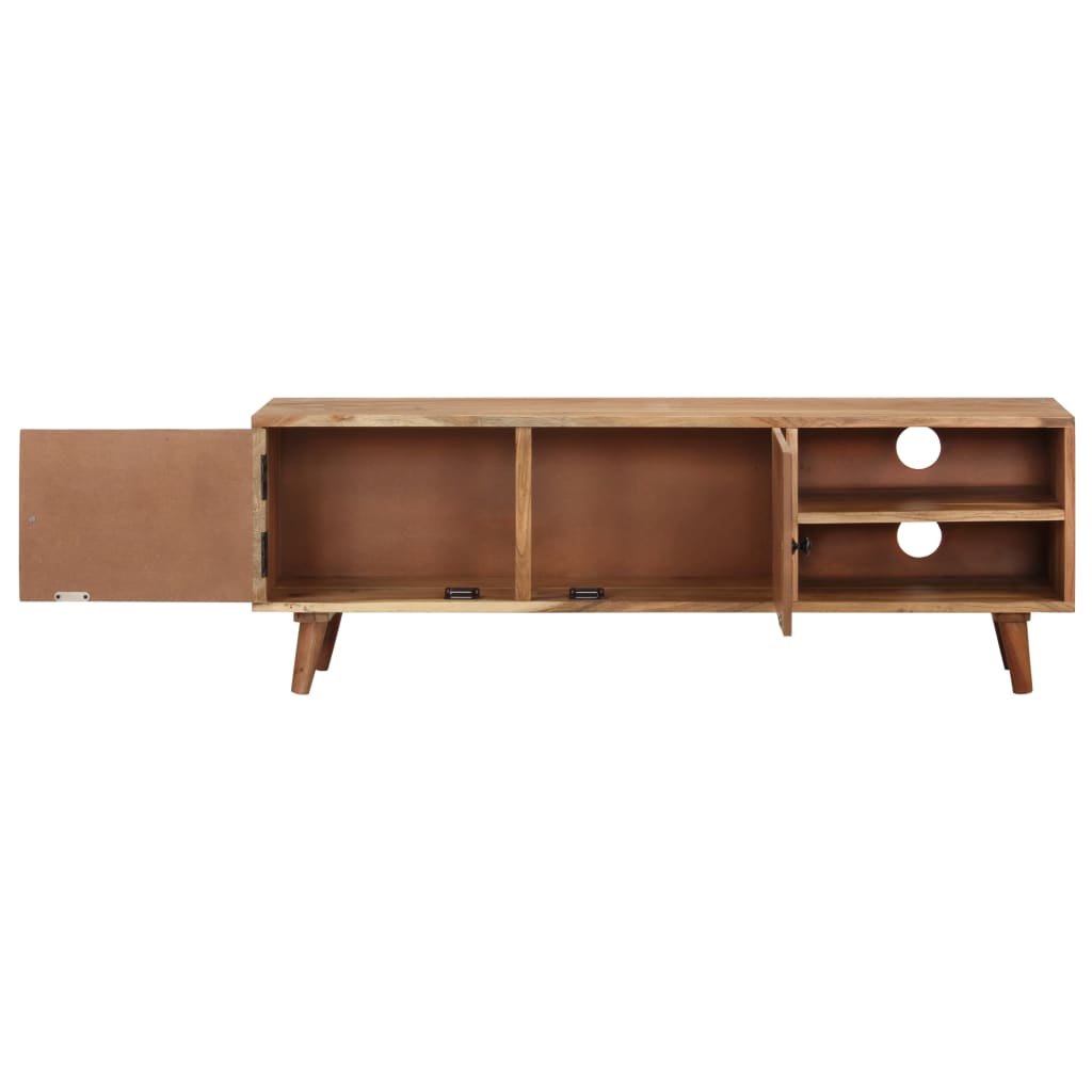 vidaXL Mueble para TV madera maciza de acacia 115x30x39 cm - Image 5