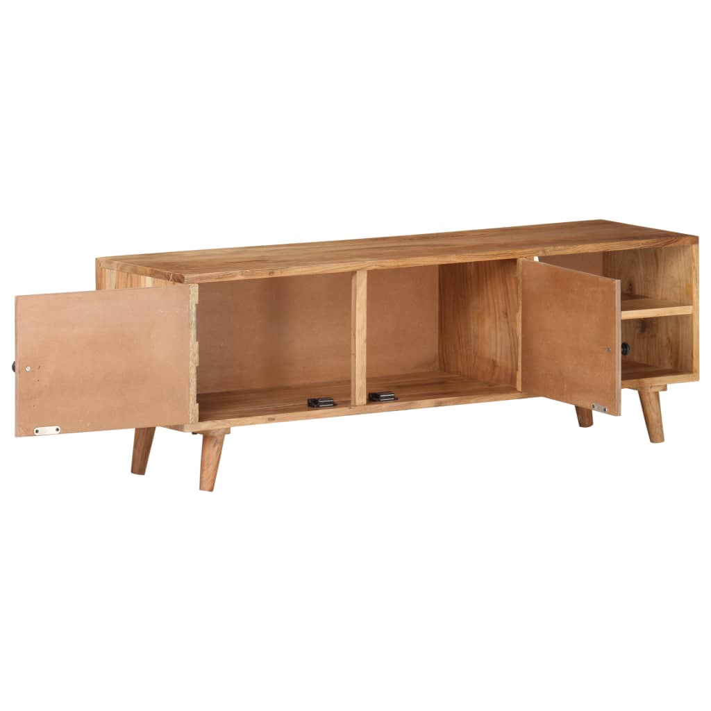 vidaXL Mueble para TV madera maciza de acacia 115x30x39 cm - Image 6