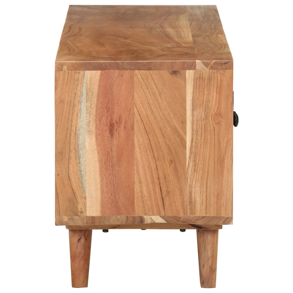 vidaXL Mueble para TV madera maciza de acacia 115x30x39 cm - Image 4