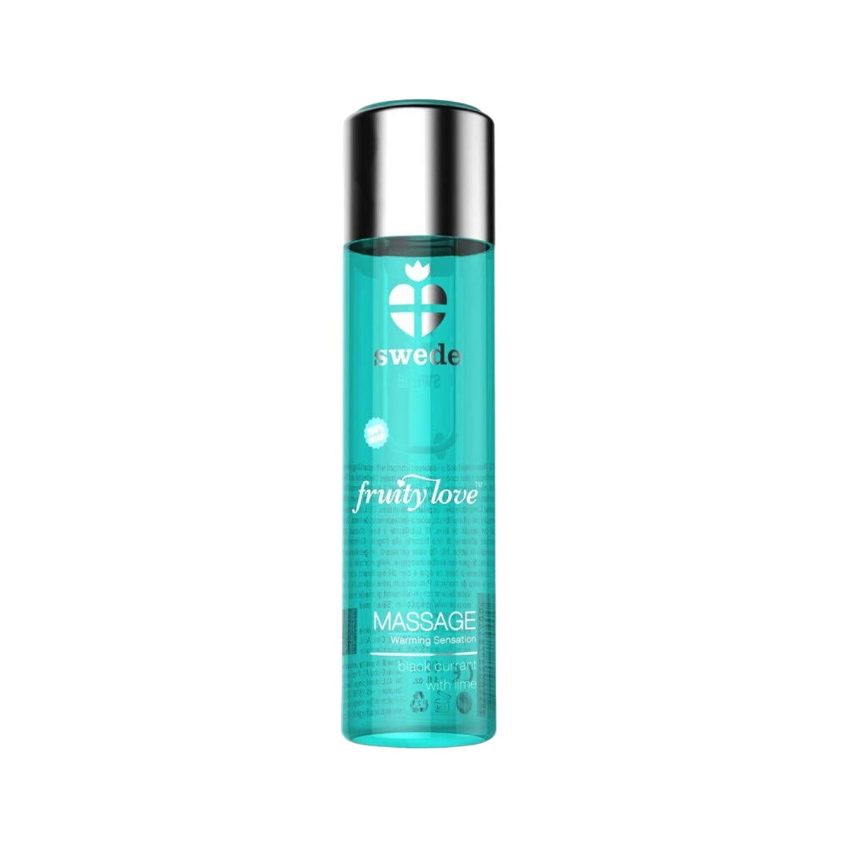 Olio per Massaggio Erotico Swede 120 ml Effetto Calore Lime Ribes Nero