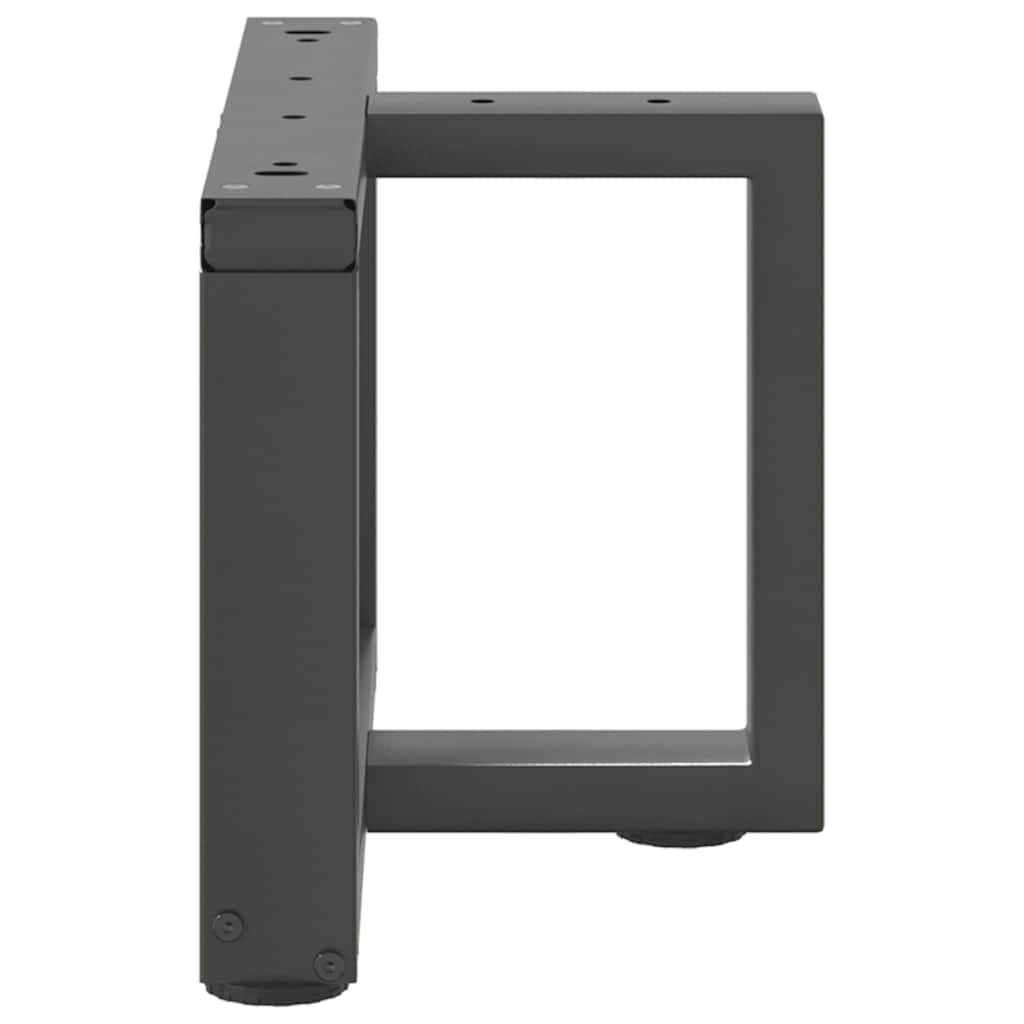 vidaXL Patas para mesa de centro en forma de T (2 unidades), antracita, 40 x 25 x (30-31) cm, acero - Image 5