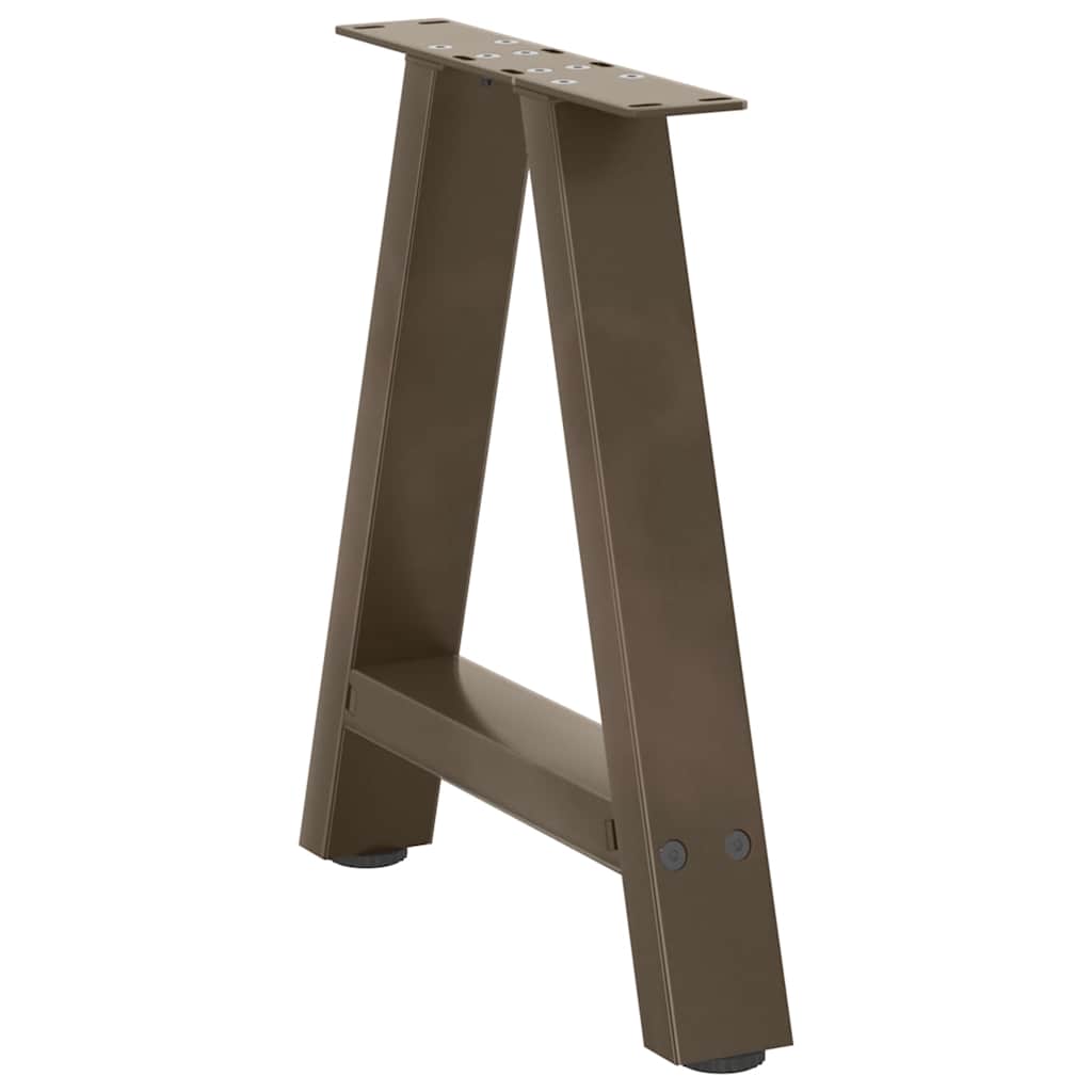 vidaXL Patas para mesa de centro en forma de A (2 unidades, 50 x 42-43 cm, acero) - Image 4