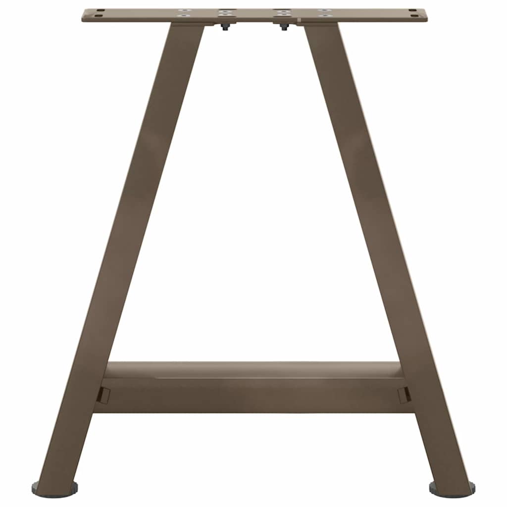 vidaXL Patas para mesa de centro en forma de A (2 unidades, 50 x 42-43 cm, acero) - Image 5