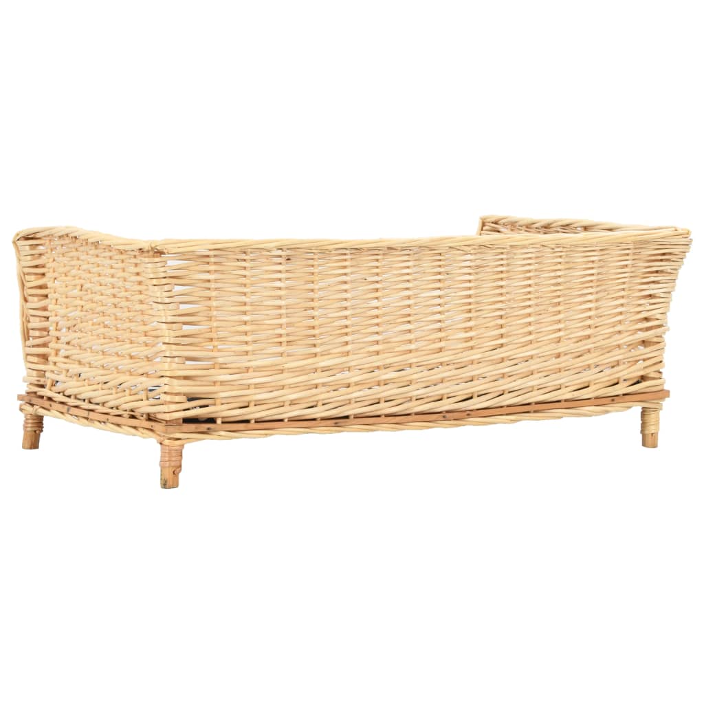 vidaXL Panier pour chiens avec coussin 90x54x35 cm Saule naturel - Image 3