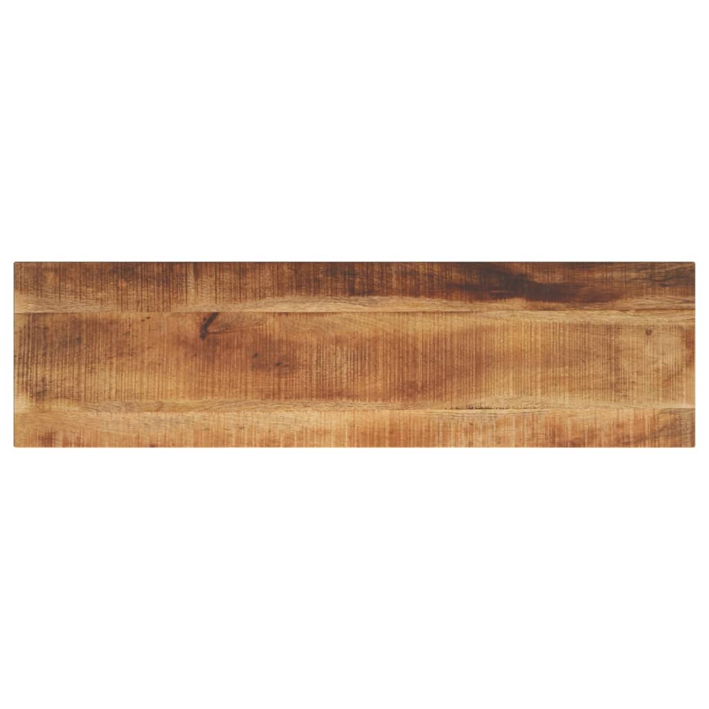 vidaXL Tablero de mesa rectangular madera mango rugosa 120x30x2,5 cm