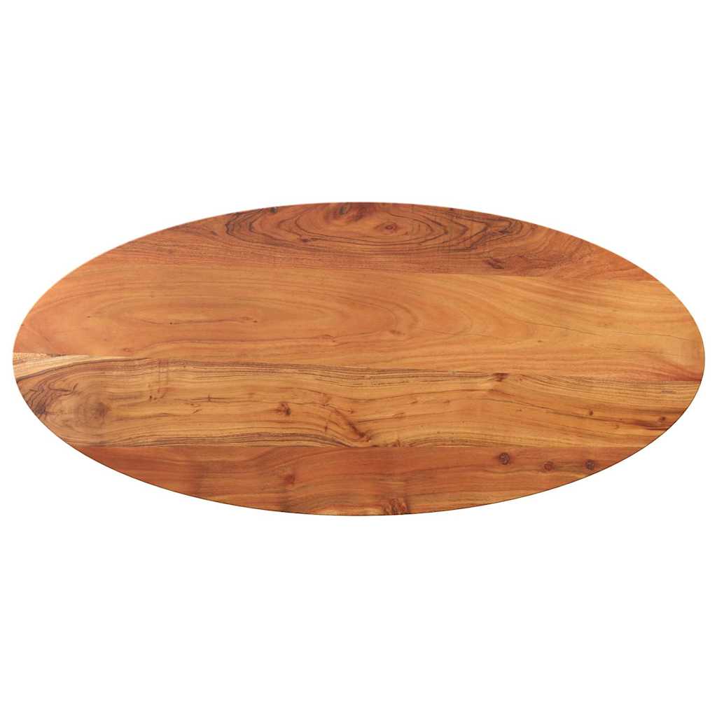 vidaXL Tablero de mesa ovalado madera maciza de acacia 100x40x3,8 cm