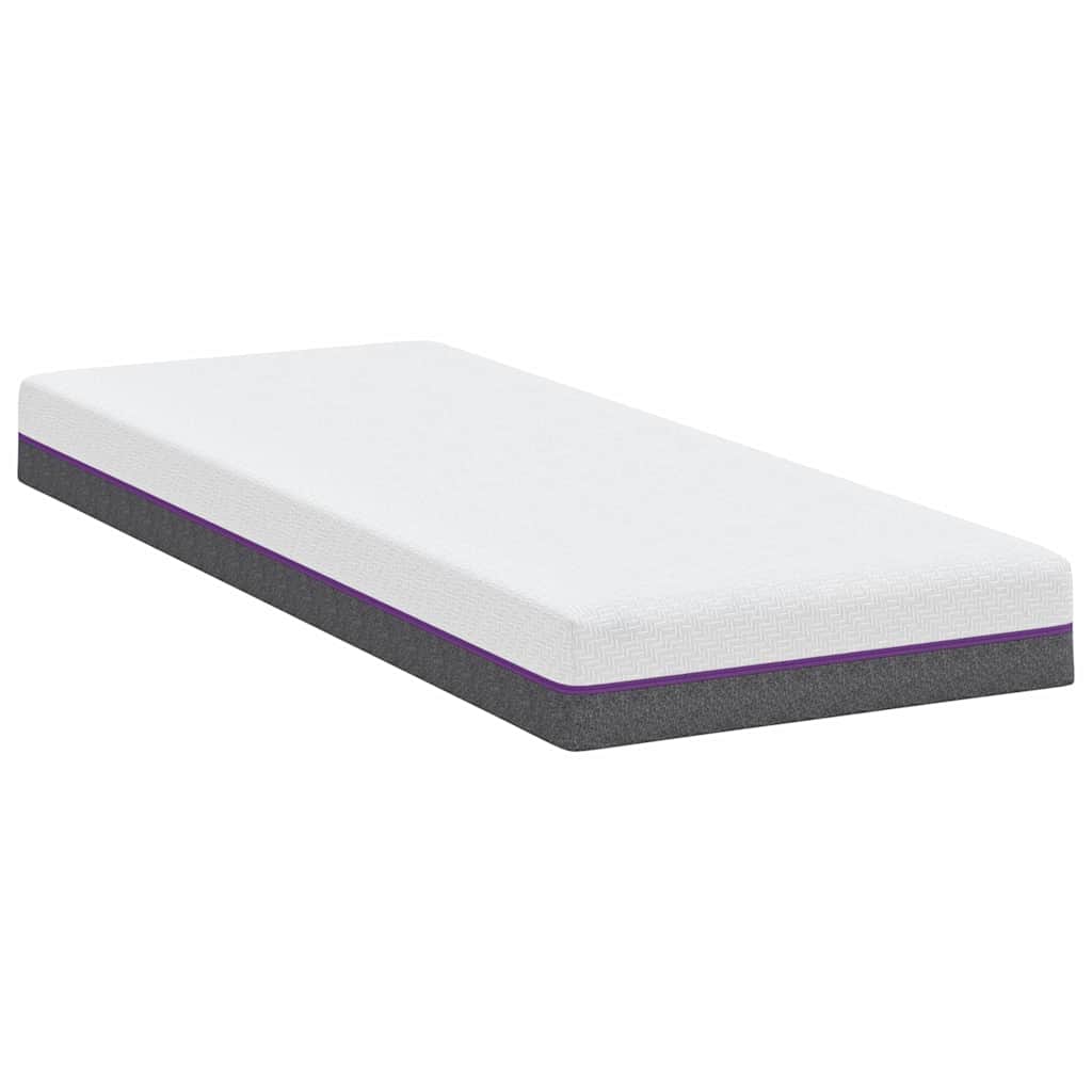 vidaXL Matelas Blanc et Gris 70 x 200 cm Mousse à Mémoire - Image 5