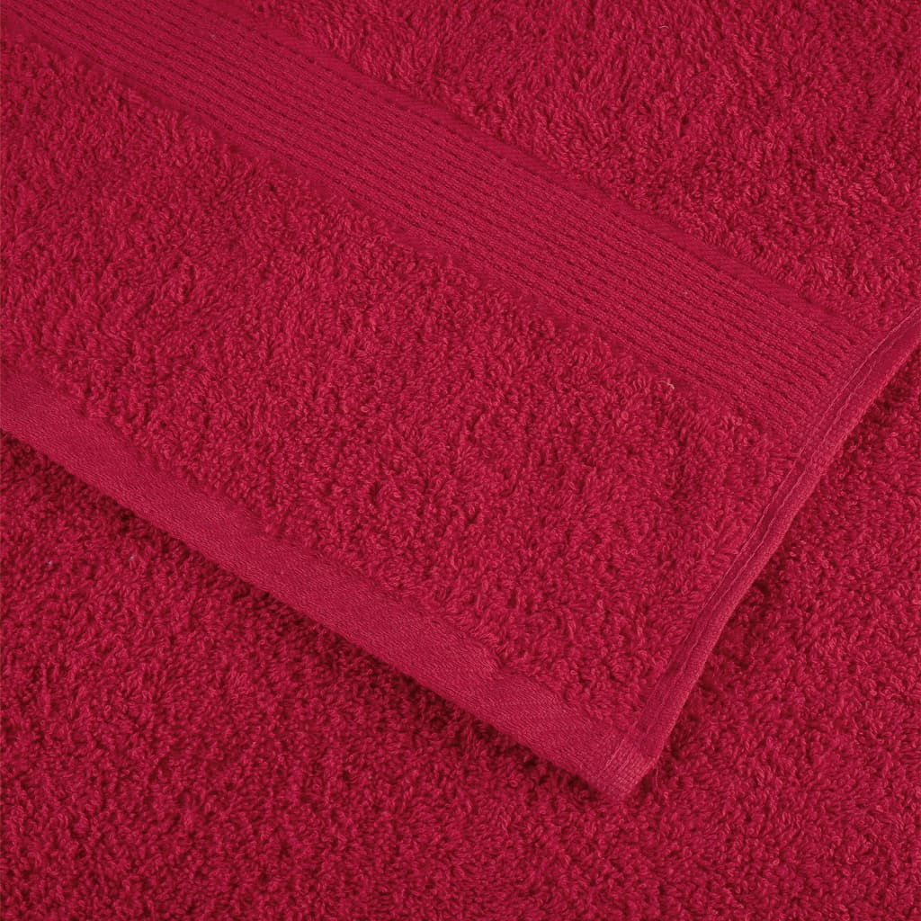 vidaXL Serviettes de qualité supérieure SOLUND 10 pcs rouge 600 g/m² - Image 6