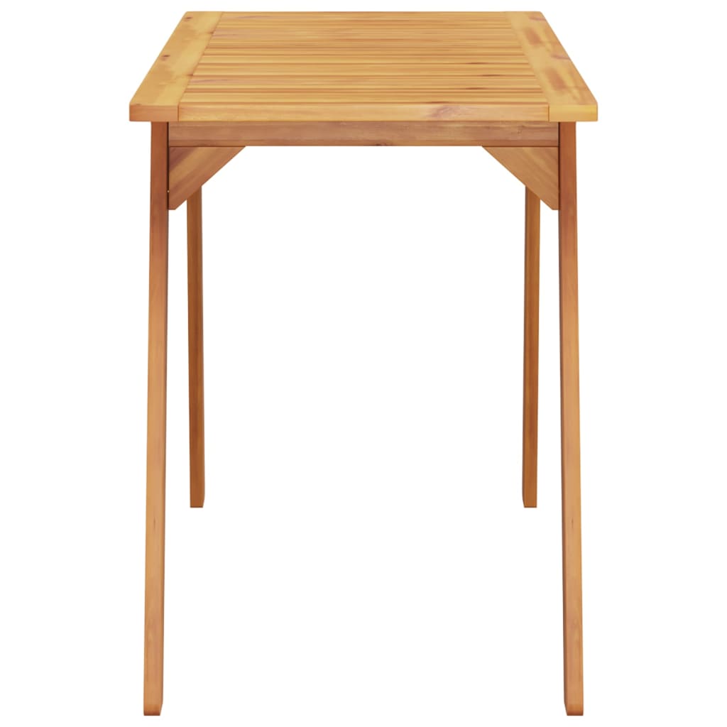 vidaXL Table à manger de jardin 110x56x75 cm bois massif d'acacia - Image 5