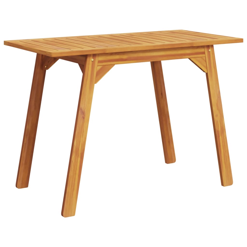 vidaXL Table à manger de jardin 110x56x75 cm bois massif d'acacia - Image 6