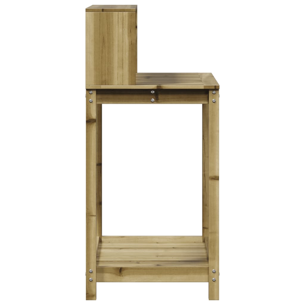 vidaXL Table de rempotage avec étagères bois de pin imprégné - Image 6