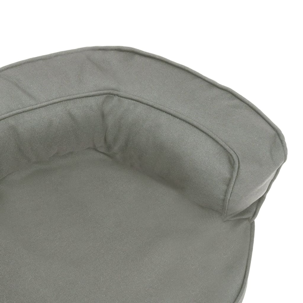 vidaXL Matelas de lit ergonomique de chien 60x42 cm Aspect de lin Gris - Image 6
