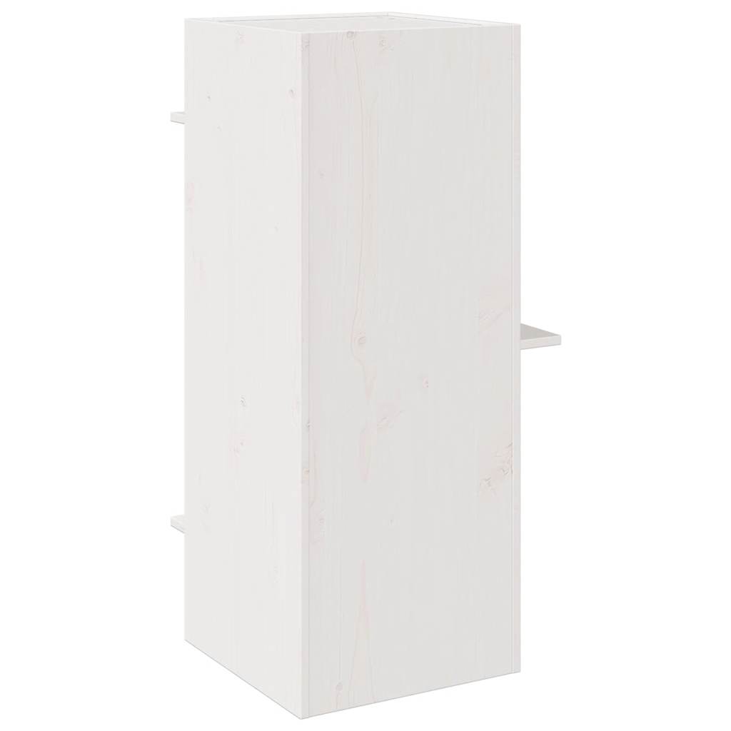 vidaXL Maison pour chat blanc 43x43x90 cm bois de pin massif - Image 5