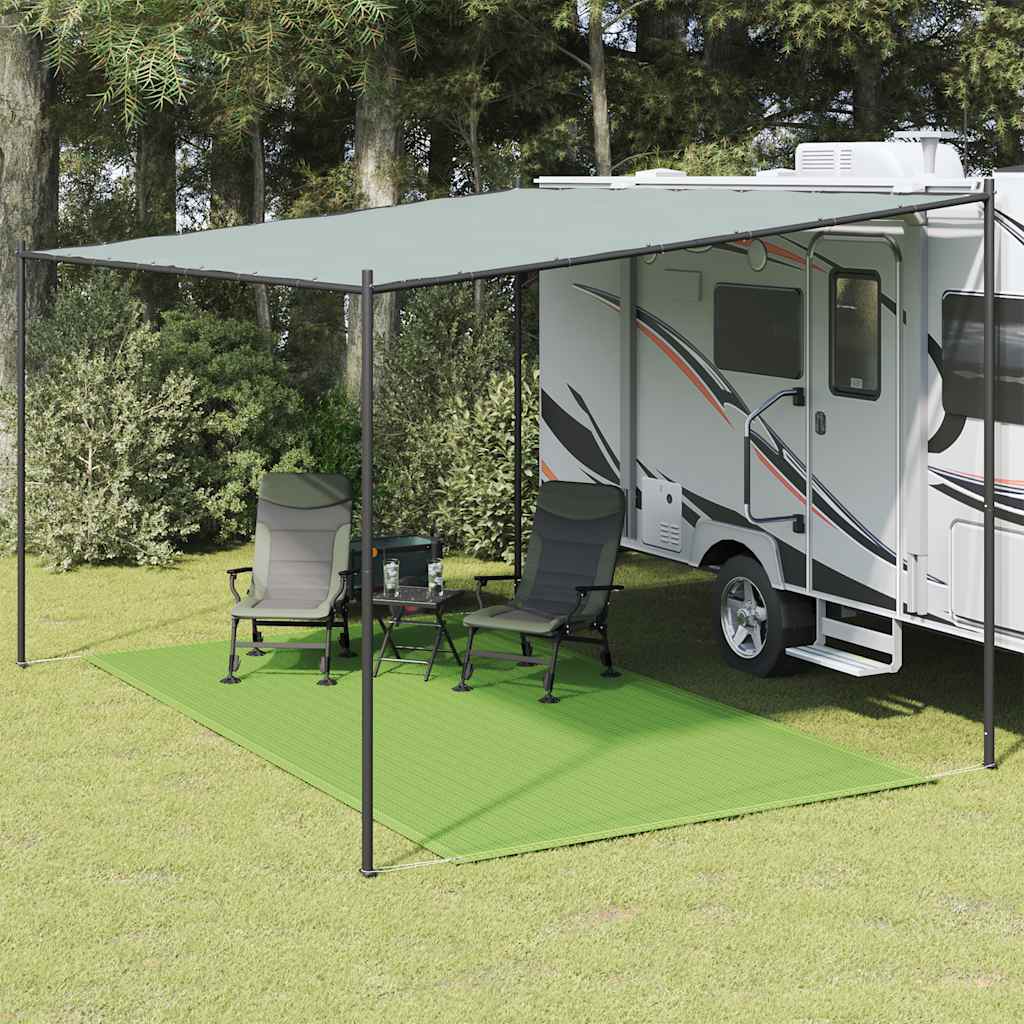 vidaXL Tapis de tente vert clair 250x400 cm PEHD