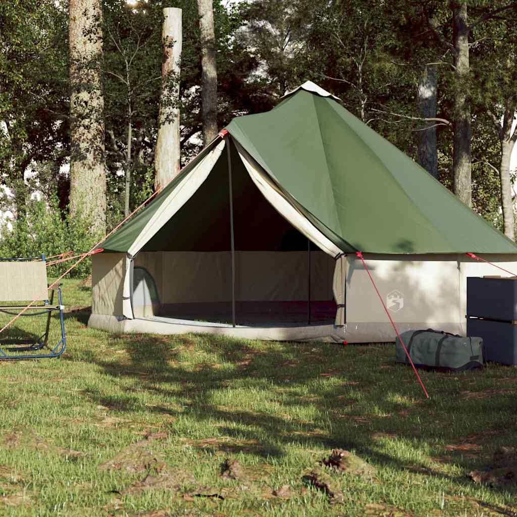 vidaXL Tente familiale tipi 6 personnes vert imperméable - Image 3