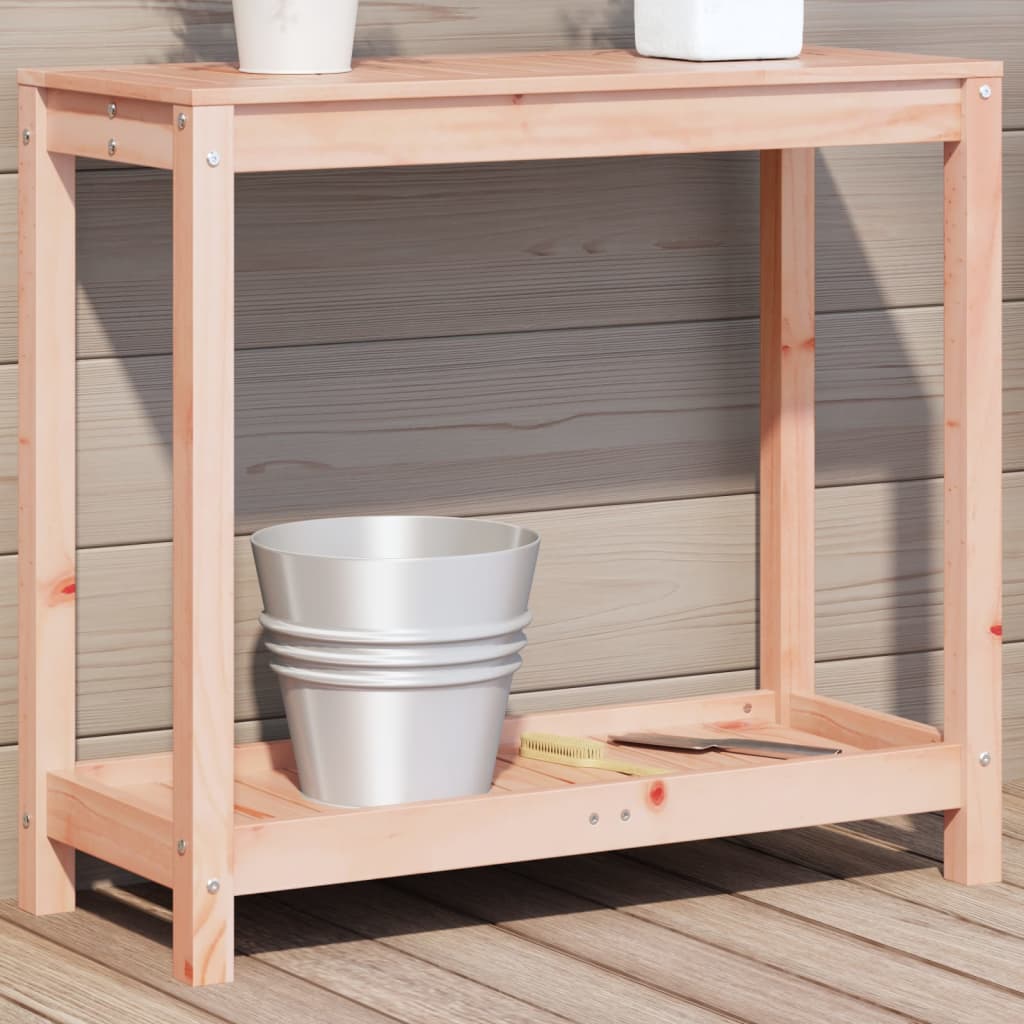 vidaXL Table de rempotage et étagère 82,5x35x75cm bois massif douglas