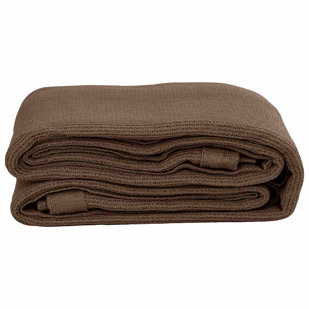 vidaXL Tapis de tente 400x400 cm Marron - Image 3
