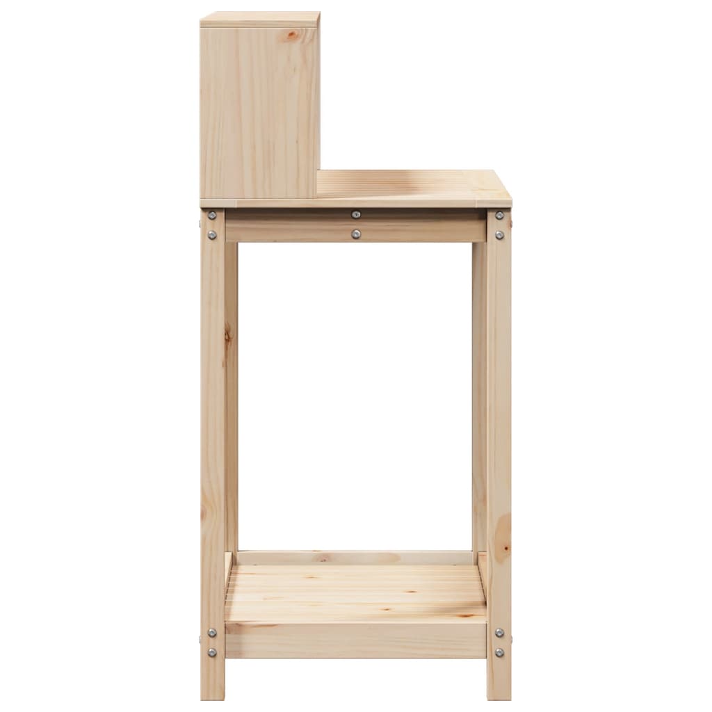 vidaXL Table de rempotage et étagères 82,5x50x109,5 cm bois massif pin - Image 6