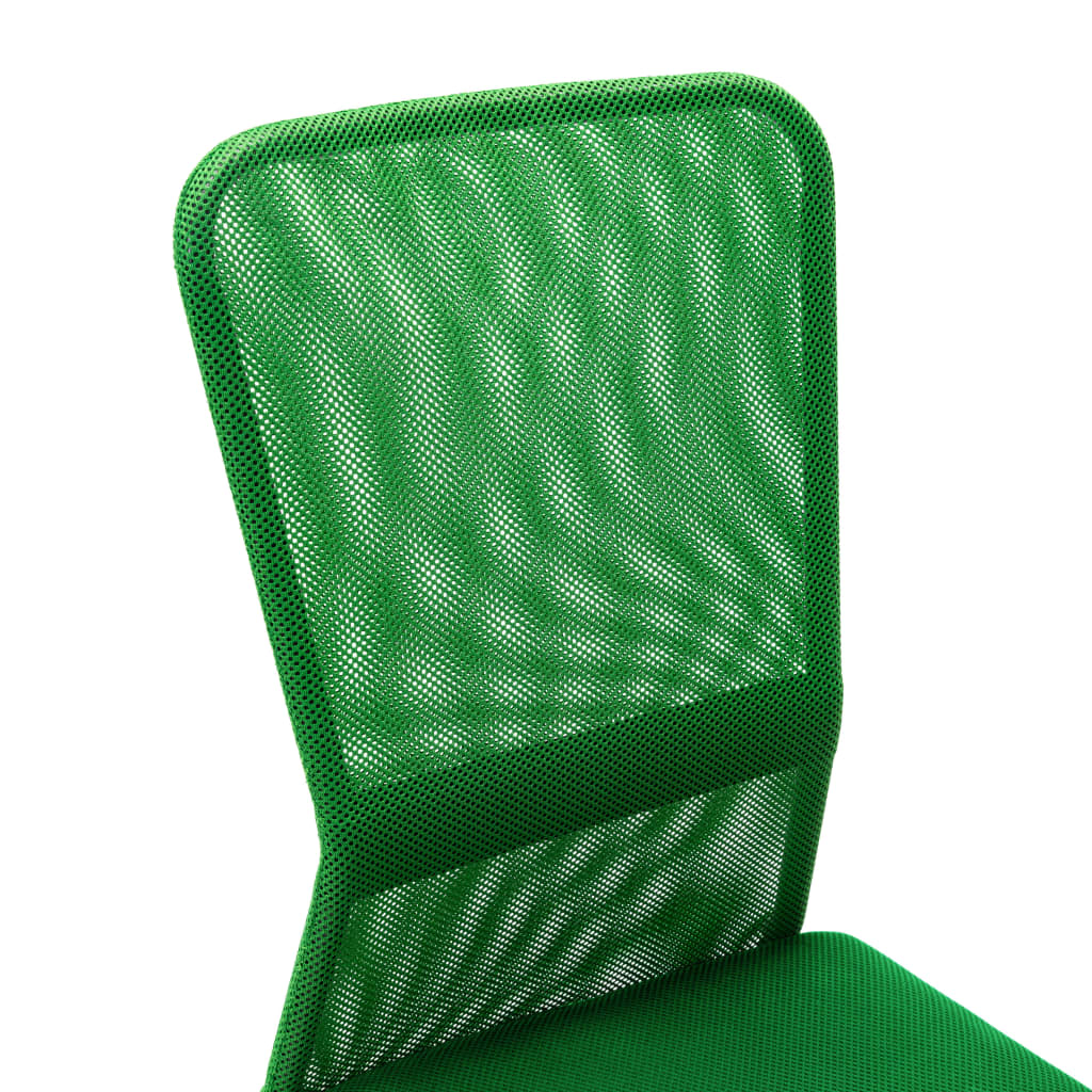 vidaXL Chaise de bureau Vert 44x52x100 cm Tissu en maille - Image 5